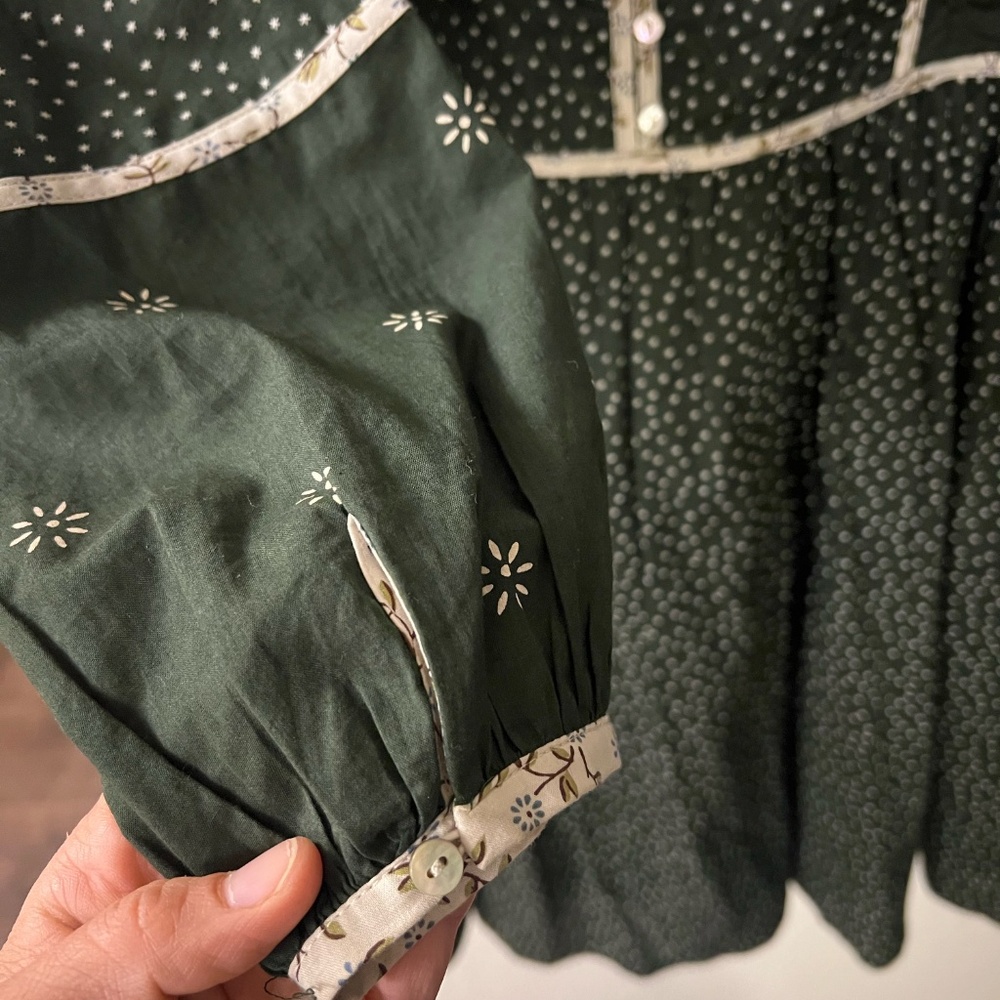 Madewell Green Patchwork Mini Dress | Size 4 - Picture 7 of 12